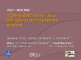 Genre discovery in a document management system PowerPoint PPT Presentation