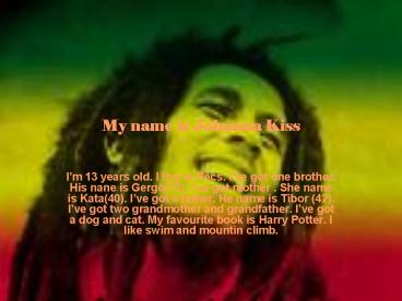 My name is Johanna Kiss