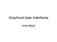 Graphical User Interfaces