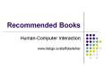 Recommended Books PowerPoint PPT Presentation