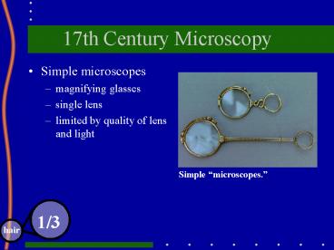 17th Century Microscopy