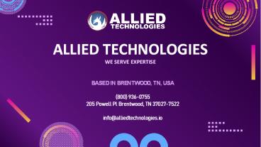 ALLIED TECHNOLOGIES WE SERVE EXPERTISE