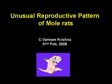 Unusual Reproductive Pattern