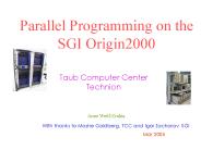 Parallel Programming on the