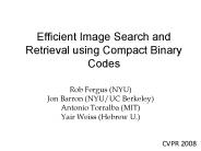 Efficient Image Search and Retrieval using Compact Binary Codes