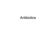 Antibiotics