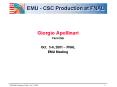 EMU CSC Production at FNAL PowerPoint PPT Presentation