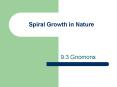 Spiral Growth in Nature PowerPoint PPT Presentation