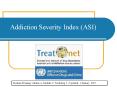 Addiction%20Severity%20Index%20(ASI) PowerPoint PPT Presentation