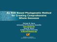 An SVD-Based Phylogenetic Method for Creating Comprehensive Whole Genomes PowerPoint PPT Presentation