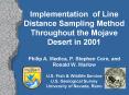 Implementation of Line Distance Sampling Method Throughout the Mojave Desert in 2001 Philip A. Medica, P. Stephen Corn, and Ronald W. Marlow U.S. Fish PowerPoint PPT Presentation