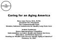 Caring%20for%20an%20Aging%20America PowerPoint PPT Presentation