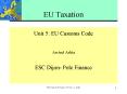 EU Taxation PowerPoint PPT Presentation