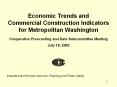 Economic Trends and Commercial Construction Indicators for Metropolitan Washington PowerPoint PPT Presentation