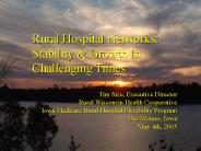 Rural Hospital Networks: Stability