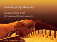 Assessing Large Networks PowerPoint PPT Presentation