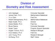 Division of Biometry and Risk Assessment