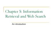 Chapter 5: Information Retrieval and Web Search