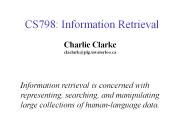 CS798: Information Retrieval