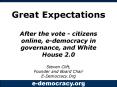Great Expectations After the vote citizens online, edemocracy in governance, and White House 2'0 PowerPoint PPT Presentation