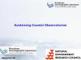 Sustaining Coastal Observatories PowerPoint PPT Presentation