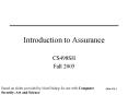 Introduction to Assurance PowerPoint PPT Presentation
