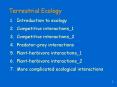 Terrestrial Ecology PowerPoint PPT Presentation