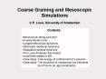 Coarse Graining and Mesoscopic Simulations PowerPoint PPT Presentation