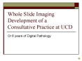 Whole Slide Imaging Development of a Consultative Practice at UCD PowerPoint PPT Presentation