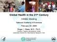 Global Health in the 21st Century PowerPoint PPT Presentation