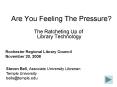 Are You Feeling The Pressure? PowerPoint PPT Presentation