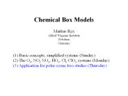 Chemical Box Models
