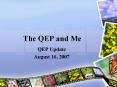 The QEP and Me PowerPoint PPT Presentation
