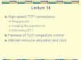 High-speed TCP connections PowerPoint PPT Presentation
