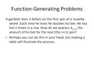 Function-Generating Problems