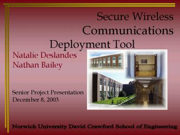 Norwich University David Crawford School of Engineering