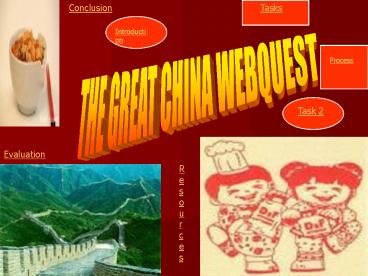 THE GREAT CHINA WEBQUEST