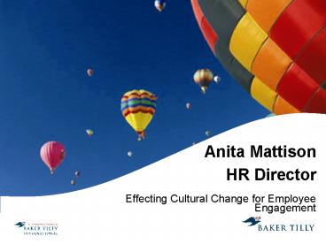 Anita Mattison HR Director