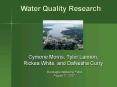 Water Quality Research PowerPoint PPT Presentation