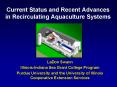 Current Status and Recent Advances in Recirculating Aquaculture Systems PowerPoint PPT Presentation