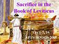 Sacrifice in the Book of Leviticus PowerPoint PPT Presentation