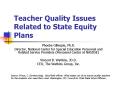 Teacher Quality Issues Related to State Equity Plans PowerPoint PPT Presentation
