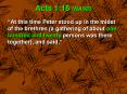 Acts 1:15 NASB PowerPoint PPT Presentation