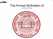 The Formal Verification of SPIDER