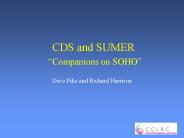 CDS and SUMER 
