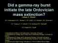 Did a gamma-ray burst initiate the late Ordovician mass extinction? PowerPoint PPT Presentation