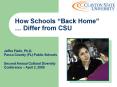 How Schools Back Home Differ from CSU PowerPoint PPT Presentation