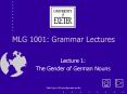 MLG 1001: Grammar Lectures PowerPoint PPT Presentation