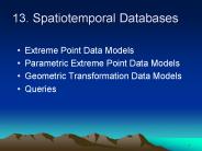 13. Spatiotemporal Databases