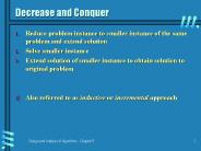 Decrease and Conquer